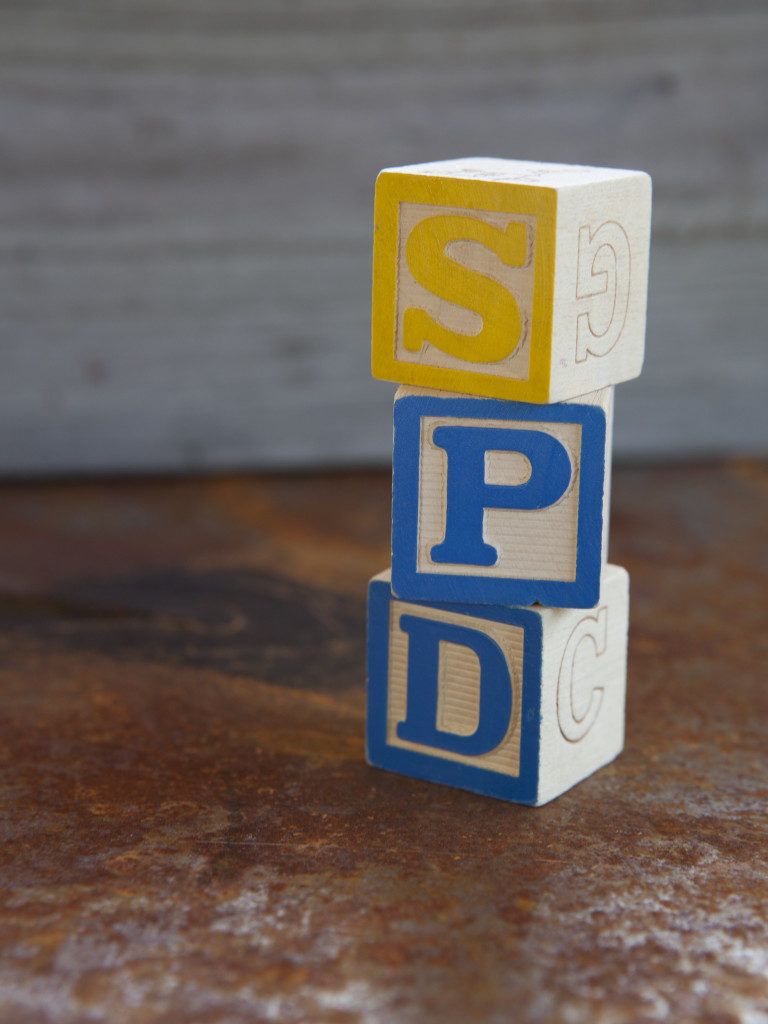 Sensory Processing Disorder (SPD) alphabet blocks
