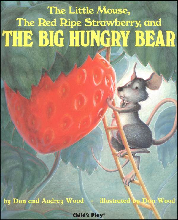strawberry, mouse, hungry bear