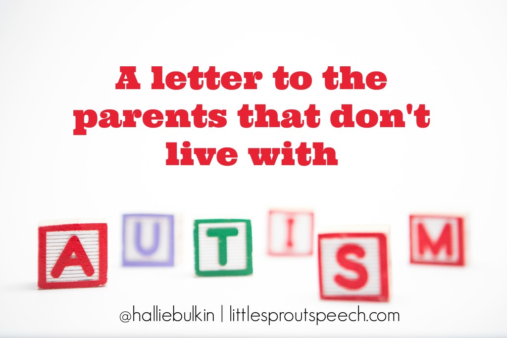 Autism spelled out in letter blocks on white background with copy space